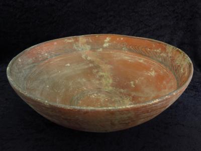 Ancien bol en terre cuite décoré à la Nouvelle Babylone 2