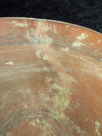 Ancien bol en terre cuite décoré à la Nouvelle Babylone 2