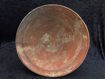 Ancien bol en terre cuite décoré à la Nouvelle Babylone 2