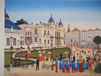 Fanch LEDAN - Monaco : Casino de Monte Carlo - Lithographie originale, Signée 2