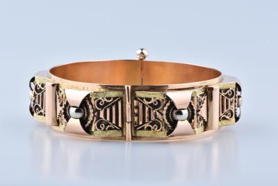 Bracelet tank en or jaune 18 carats 2