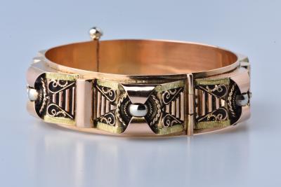 Bracelet tank en or jaune 18 carats 2