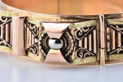 Bracelet tank en or jaune 18 carats 2