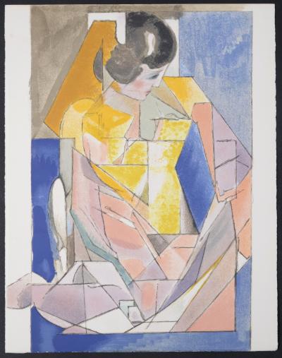 Jacques VILLON - Portrait d'une jeune fille, 1972 - Lithographie originale 2
