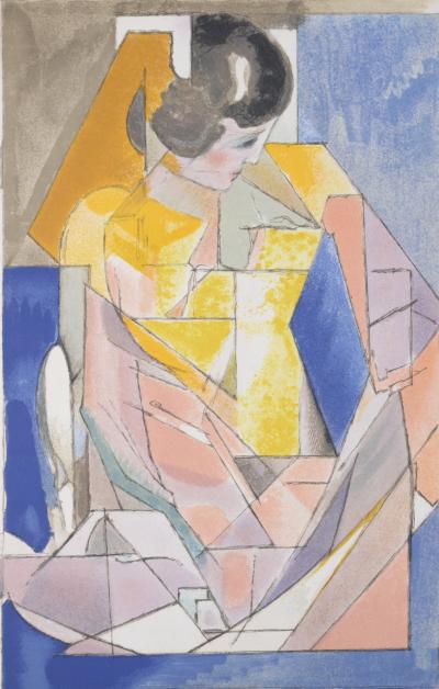 Jacques VILLON - Portrait d'une jeune fille, 1972 - Lithographie originale 2