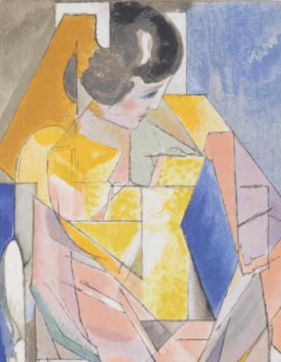 Jacques VILLON - Portrait d'une jeune fille, 1972 - Lithographie originale 2