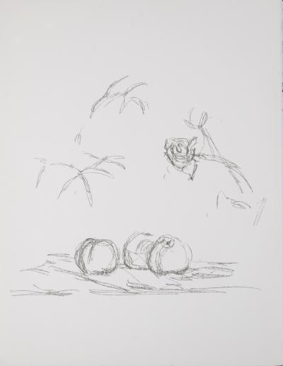 Alberto Giacometti (1901-1966) Fleurs, 1972  Lithographie originale sur papier Vélin d’Arches. 2