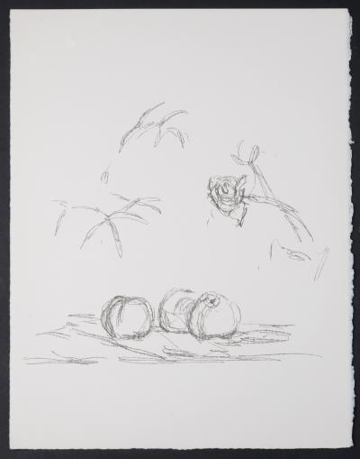 Alberto Giacometti (1901-1966) Fleurs, 1972  Lithographie originale sur papier Vélin d’Arches. 2