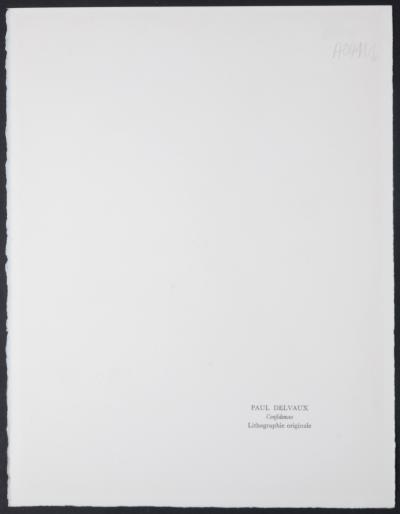 Paul DELVAUX - Confidences, 1972 - Original lithograph 2