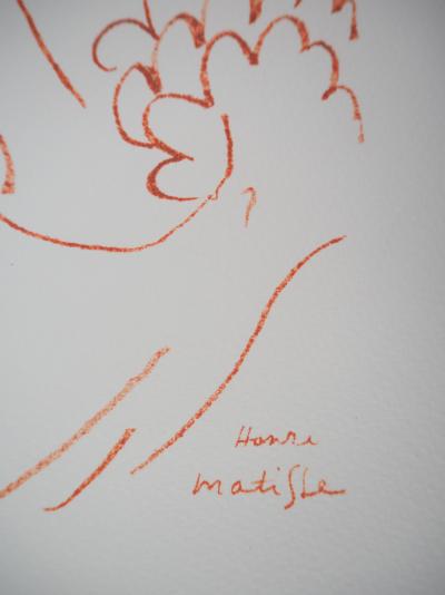 Henri MATISSE (d’après) - Dame au collier de perles - Lithographie signée 2