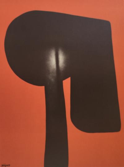 Ladislas KIJNO - Signe pour une femme debout ,1975 - Affiche signée 2
