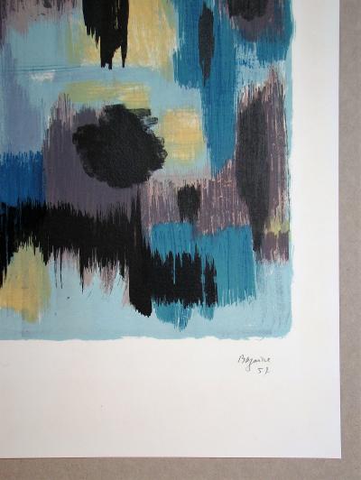 Jean BAZAINE - Composition, 1957 - Lithographie originale signée et numérotée 2