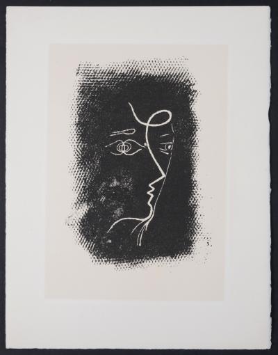 Georges BRAQUE - Profil de Femme, 1972 - Original lithograph 2