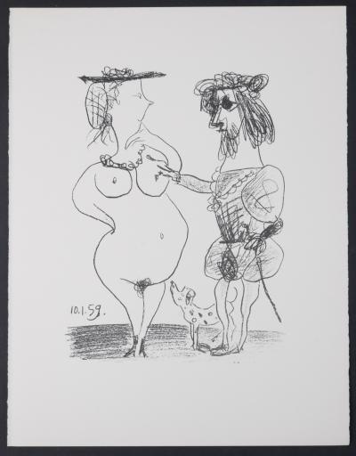 Pablo PICASSO - Le seigneur et la dame, 1972 Original lithograph 2