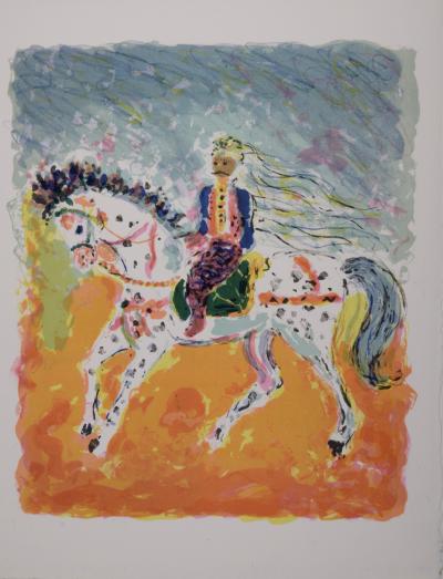 Kostia TERECHKOVITCH - Cavalier tunisien, 1972 - Original lithograph 2