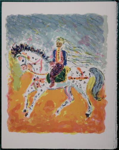 Kostia TERECHKOVITCH - Cavalier tunisien, 1972 - Original lithograph 2