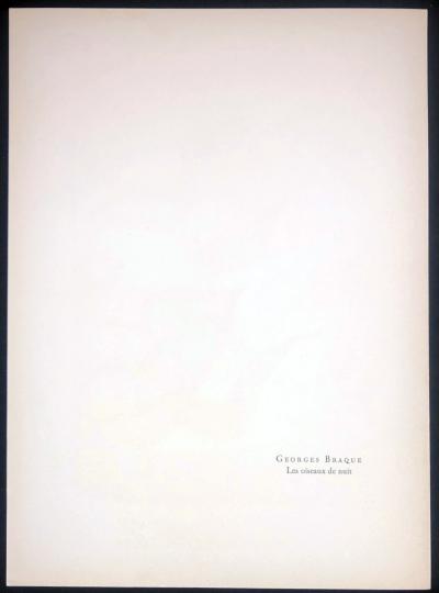 Georges BRAQUE - Les oiseaux de nuit, 1964 - Original lithograph 2