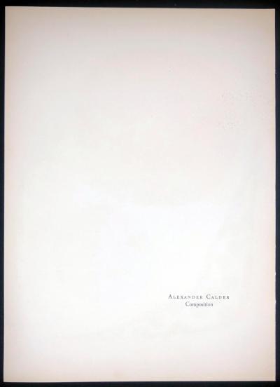 Alexander CALDER - Composition, 1964 - Lithographie originale Mourlot 2