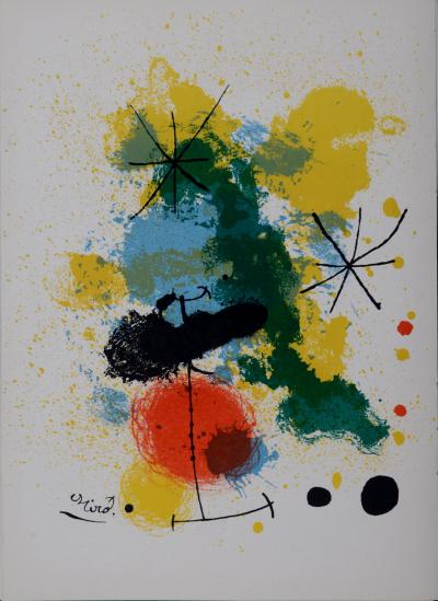 Joan MIRO - Composition, 1964 - Lithographie Originale Mourlot 2