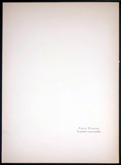 Pablo PICASSO - Le Peintre et son modèle, 1964 - Lithographie Originale Mourlot 2