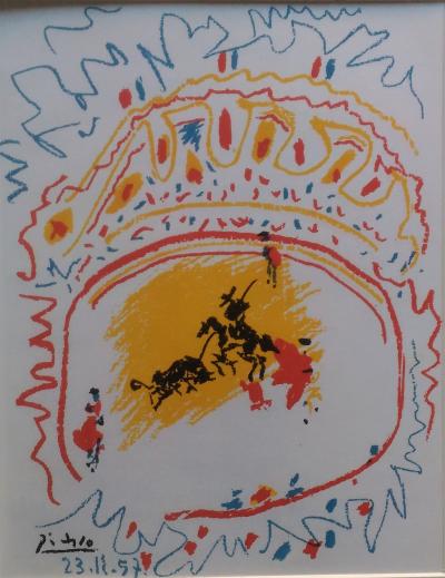 Pablo PICASSO - La petite Corrida, 1958 - Lithographie 2