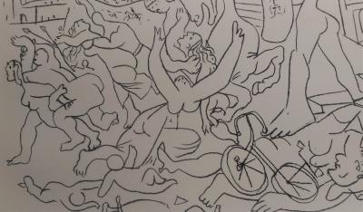 Pablo PICASSO (d’après) - Enlèvement des Sabines - Lithographie 2