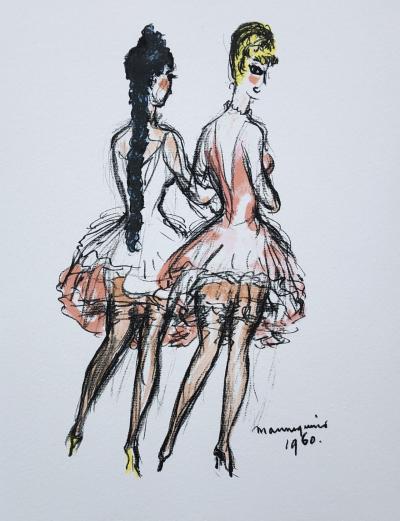 Kees VAN DONGEN - Mannequins - Lithographie en couleurs 2