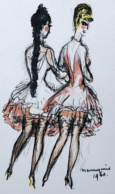 Kees VAN DONGEN - Mannequins - Lithographie en couleurs 2