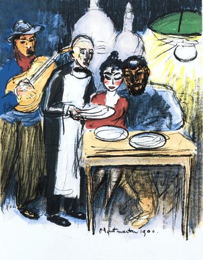 Kees VAN DONGEN - Montmartre - Lithographie en couleurs 2