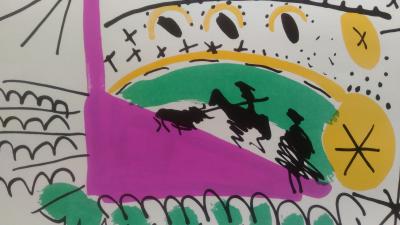 Pablo PICASSO (d’après) - Corrida II - Lithographie 2