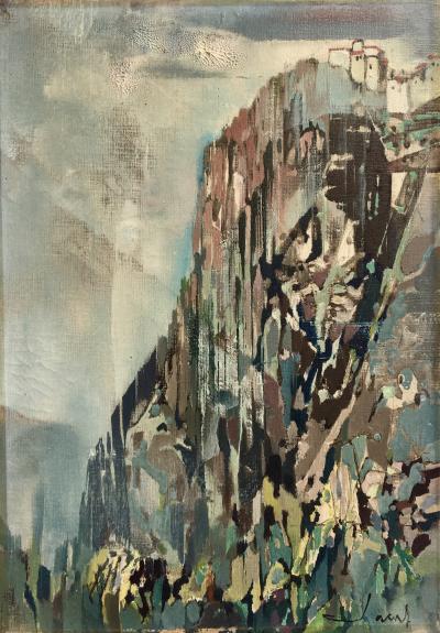 Jean-Théobald JACUS - Peillon - Huile sur toile signée 2