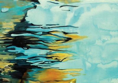 Maude OVIZE - Entre deux eaux, 2019 - Sérigraphie signée et numérotée 2