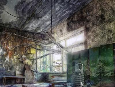 Lionel MORATEUR - Post Apocalypse l’œil regardait Cain, 2019 - Sérigraphie signée et numérotée 2