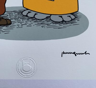 Phillipe GELUCK - Hommage Hergé, 2018 - Sérigraphie 2