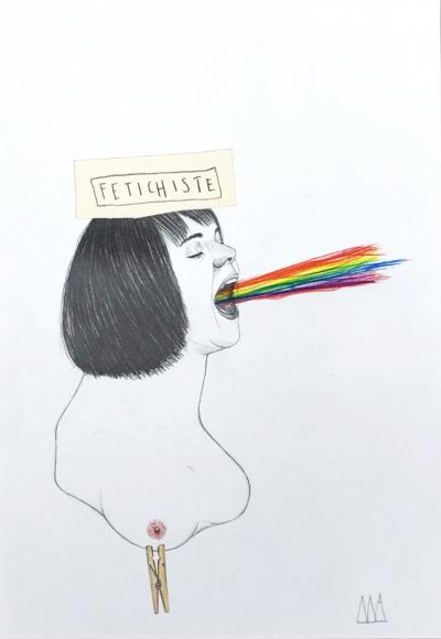 Mateo ANDREA - Fétichiste, 2018 - Dessin 2