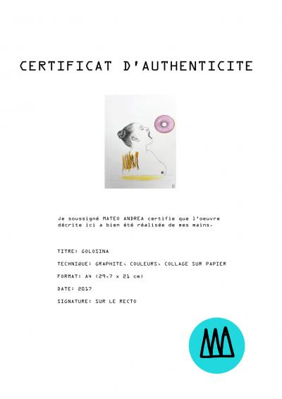 Mateo ANDREA - Golosina, 2017, Dessin 2