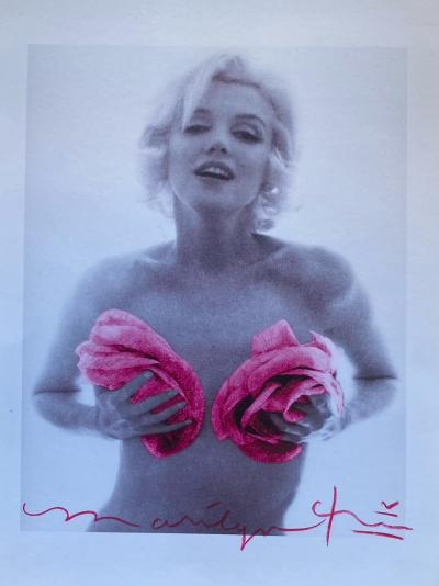 BERT STERN - Marilyn Pink Roses, 1962/2011 - Tirage pigmentaire signé 2