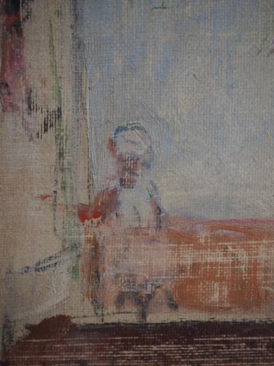 Henri  LEBASQUE - La Terrasse de Sainte Maxime - Huile sur toile signée 2