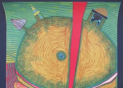 Friedensreich HUNDERTWASSER -  Galerie Flinker, 1967 - Affiche lithographique originale 2