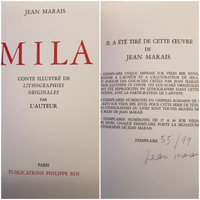 Jean MARAIS - MILA, Conte de Jean Marais illustré et signé 2