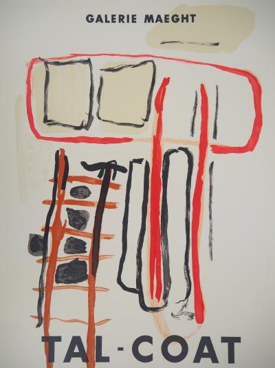 Pierre TAL-COAT : Composition abstraite - Lithographie originale 2