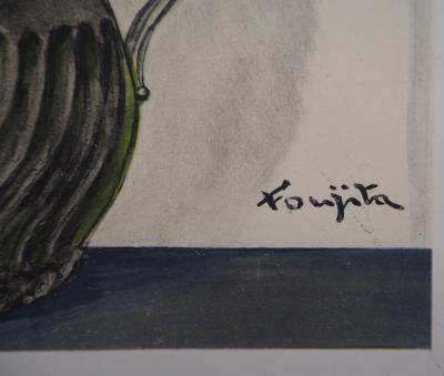 Léonard Tsuguharu FOUJITA : Le bouquet de roses - Lithographie signée 2