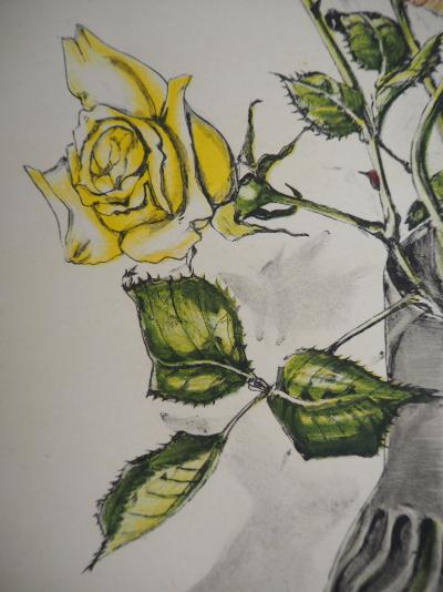 Léonard Tsuguharu FOUJITA : Le bouquet de roses - Lithographie signée 2