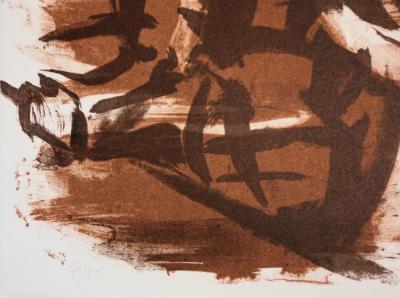Jean HELION : La foule sur le Port - Lithographie originale signée au crayon 2