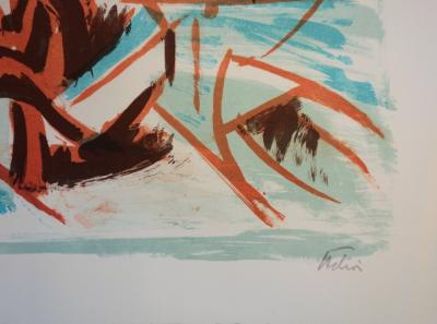 Jean HELION : Mer, à l’heure d’embarquer - Lithographie originale signée au crayon 2