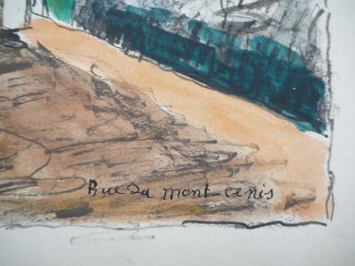 Elisée MACLET : Montmartre, Rue du Mont Cenis - Aquarelle signée 2