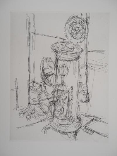 Alberto GIACOMETTI : Le poêle à charbon, 1956 - Gravure originale 2