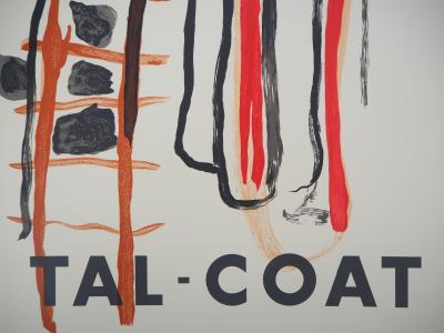 Pierre TAL-COAT : Composition abstraite - Affiche lithographique d’époque 2