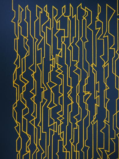 Pablo PALAZUELO : Fils géométriques  - Affiche lithographique 2