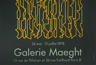 Pablo PALAZUELO : Fils géométriques  - Affiche lithographique 2